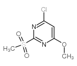 4-Chloro-6-methoxy-2-(methylsulfonyl)pyrimidine structure