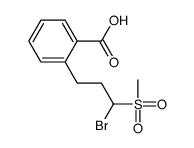 2-(3-bromo-3-methylsulfonylpropyl)benzoic acid结构式