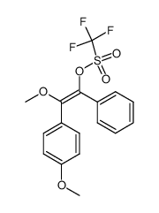 (Z)-2-(4-methoxyphenyl)-2-methoxy-1-phenylvinyl trifluoromethanesulfonate结构式