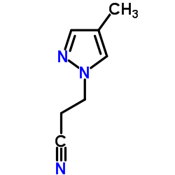 3-(4-Methyl-1H-pyrazol-1-yl)propanenitrile结构式