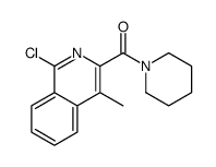 (1-chloro-4-methylisoquinolin-3-yl)-piperidin-1-ylmethanone结构式