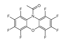 1-(1,2,3,4,6,7,8,9-octafluorophenoxazin-10-yl)ethanone Structure