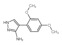 4-(2,4-dimethoxyphenyl)-1H-pyrazol-5-amine Structure