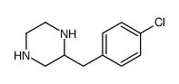 2-[(4-chlorophenyl)methyl]piperazine Structure
