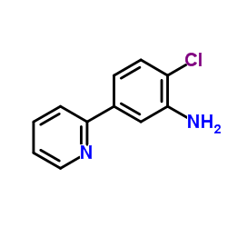 2-Chloro-5-(2-pyridinyl)aniline Structure