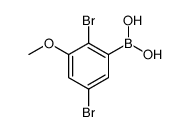 2,5-Dibromo-3-methoxyphenylboronic acid structure