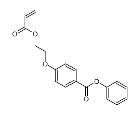 phenyl 4-(2-prop-2-enoyloxyethoxy)benzoate结构式