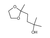 5-hydroxy-5-methyl-2-hexanone ethylene ketal Structure