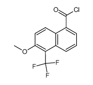 6-methoxy-5-(trifluoromethyl)-1-naphthalenecarboxylic acid chloride结构式