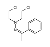 2-chloro-N-(2-chloroethyl)-N-[(Z)-1-phenylethylideneamino]ethanamine结构式