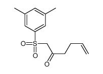 1-(3,5-dimethylphenyl)sulfonylhex-5-en-2-one结构式