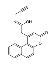 2-(3-oxobenzo[f]chromen-1-yl)-N-prop-2-ynylacetamide结构式