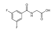 Glycine, N-(3,5-difluorobenzoyl) structure