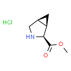 methyl (1R,2S,5S)-rel-3-azabicyclo[3.1.0]hexane-2-carboxylate hydrochloride Structure