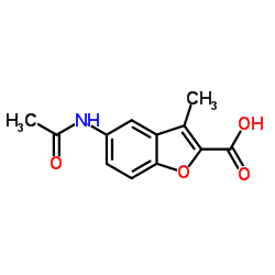 5-Acetamido-3-methyl-1-benzofuran-2-carboxylic acid结构式