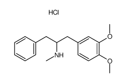 N-methyl-1-(3,4-dimethoxyphenyl)-3-phenyl-2-propylamine hydrochloride Structure