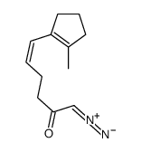 1-diazonio-6-(2-methylcyclopenten-1-yl)hexa-1,5-dien-2-olate结构式