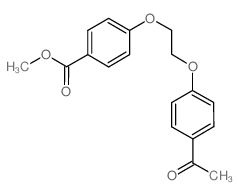 METHYL 4-(2-(4-ACETYLPHENOXY)ETHOXY)BENZOATE结构式