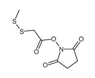 (2,5-dioxopyrrolidin-1-yl) 2-(methyldisulfanyl)acetate结构式