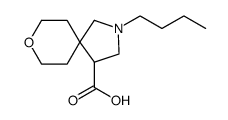 8-Oxa-2-azaspiro[4.5]decane-4-carboxylic acid, 2-butyl结构式