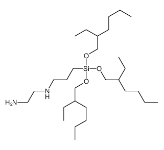N'-[3-[tris(2-ethylhexoxy)silyl]propyl]ethane-1,2-diamine结构式