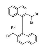 1,1'-Binaphthalene, 2,2'-bis(dibromomethyl) Structure