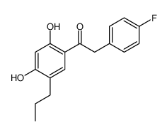 1-(2,4-dihydroxy-5-propylphenyl)-2-(4-fluorophenyl)ethanone Structure