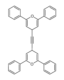 4,4'-Ethindiylbis(2,6-diphenyl-4H-pyran)结构式
