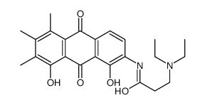 3-(diethylamino)-N-(1,8-dihydroxy-5,6,7-trimethyl-9,10-dioxoanthracen-2-yl)propanamide Structure