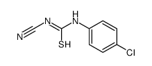 1-(4-chlorophenyl)-3-cyanothiourea结构式