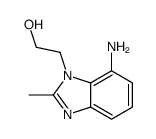 2-(7-Amino-2-methyl-1H-benzimidazol-1-yl)ethanol结构式