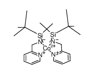 cobalt(II) bis[(2-pyridylmethyl)(tert-butyldimethylsilyl)amide]结构式