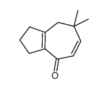 7,7-dimethyl-2,3,7,8-tetrahydro-1H-azulen-4-one结构式