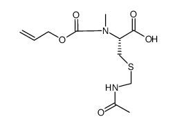 Alloc-NMe-Cys(Acm)-OH结构式