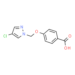 4-[(4-Chloro-1H-pyrazol-1-yl)methoxy]benzoic acid Structure