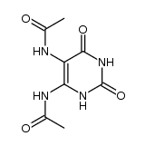 5,6-bis-acetylamino-1H-pyrimidine-2,4-dione Structure