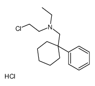 2-chloro-N-ethyl-N-[(1-phenylcyclohexyl)methyl]ethanamine,hydrochloride Structure
