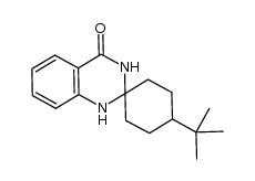 11-(tert-butyl)spiro[1,2,3-trihydroquinazoline-2,4'-cyclohexane]-4-one, Structure