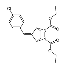 diethyl 7-(4-chlorobenzylidene)-2,3-diazabicyclo[2.2.1]hept-5-ene-2,3-dicarboxylate Structure