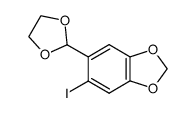 5-(1,3-dioxolan-2-yl)-6-iodo-1,3-benzodioxole结构式