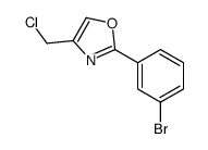 2-(3-bromophenyl)-4-(chloromethyl)-1,3-oxazole Structure