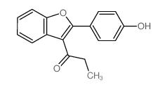 1-Propanone,1-[2-(4-hydroxyphenyl)-3-benzofuranyl]- Structure