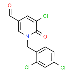 5-Chloro-1-(2,4-dichlorobenzyl)-6-oxo-1,6-dihydro-3-pyridinecarbaldehyde结构式