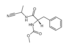 {(S)-1-[(Cyano-methyl-methyl)-carbamoyl]-2-phenyl-ethyl}-carbamic acid methyl ester结构式