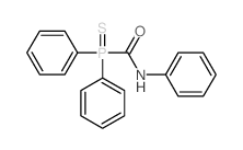 Phosphinecarboxamide,N,1,1-triphenyl-, 1-sulfide Structure
