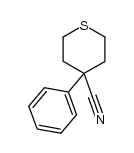 4-cyano-4-phenyltetrahydrothiapyran Structure