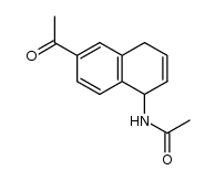 N-acetyl-5-amino-2-acetyl-5,8-dihydronaphthalene结构式
