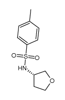 (S)-4-methyl-N-(tetrahydrofuran-3-yl)benzenesulfonamide结构式