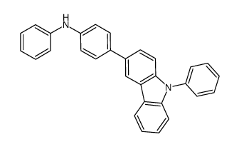 4-(9-phenyl-9H-carbazol-3-yl)diphenylamine结构式