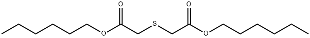 Dihexyl 2,2'-thiodiacetate structure